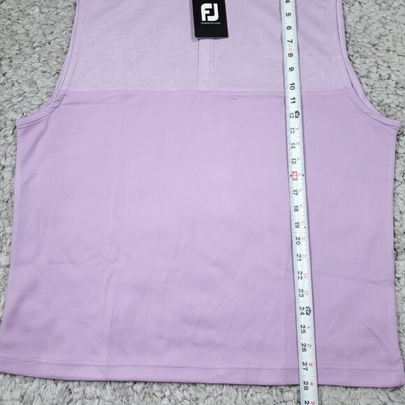 FootJoy Lavender Purple Heather Yoke 1/2 Zip Vest Performance Golf Men's Large - Picture 6 of 7